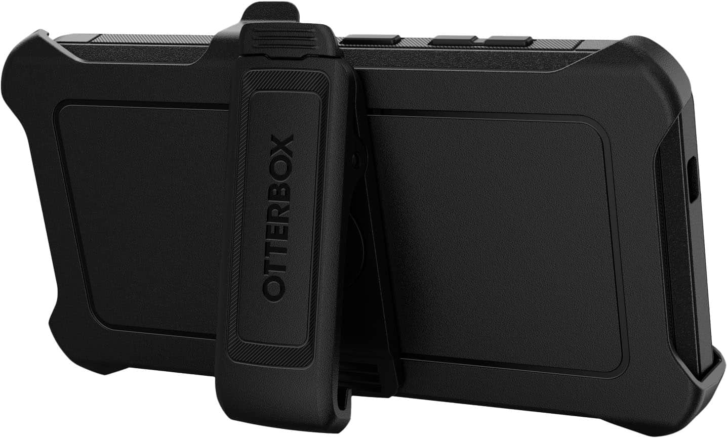 Left. OtterBox - Defender Series Pro Hard Shell for Samsung Galaxy S24 - Black.