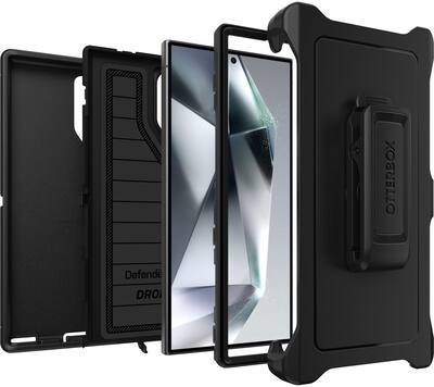 OtterBox - Defender Pro Case for Samsung Galaxy S24 Ultra - Black OtterBox - Defender Pro Case for Samsung Galaxy S24 Ultra - Black