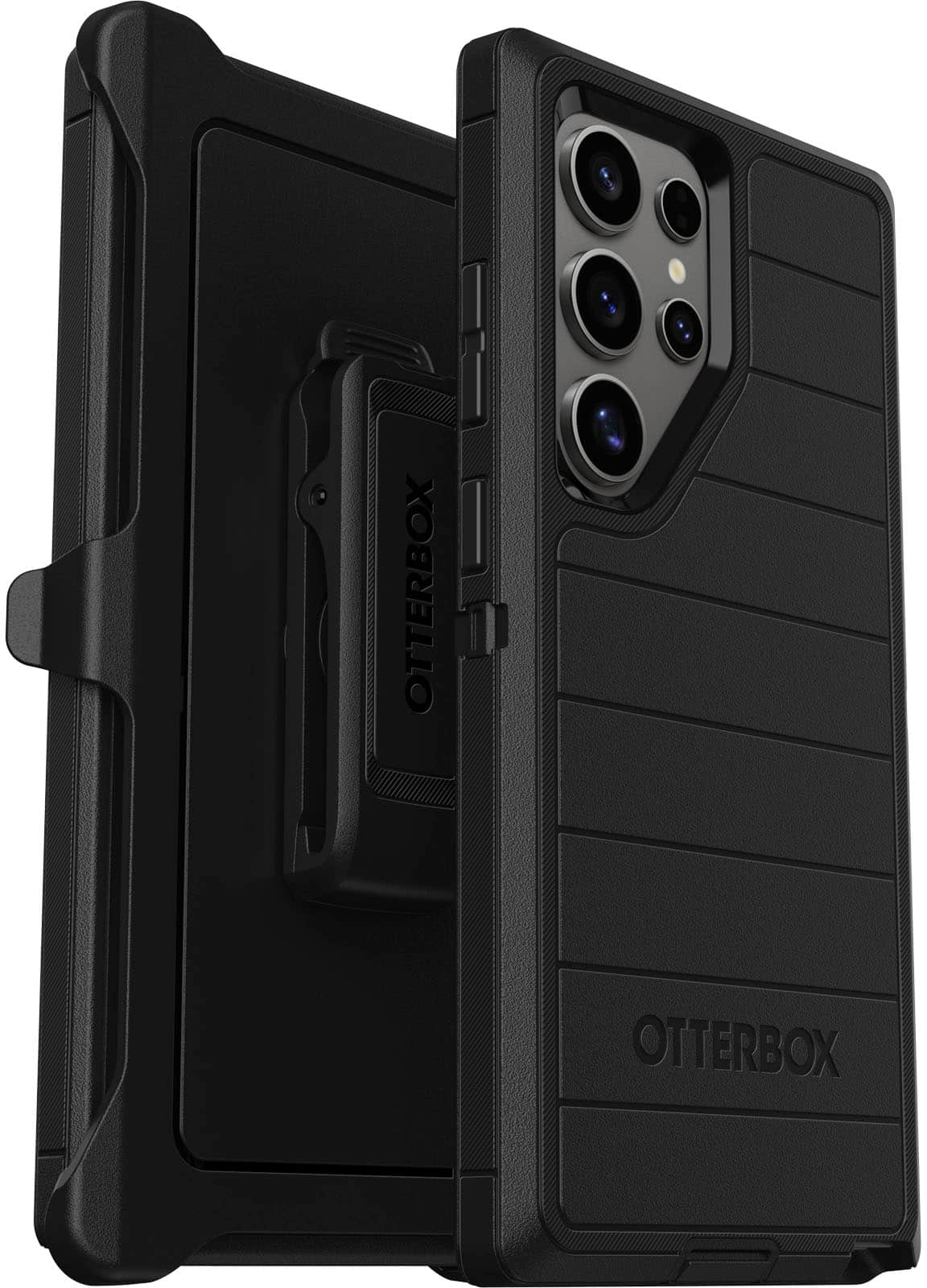 Alt View 2. OtterBox - Defender Series Pro Hard Shell for Samsung Galaxy S24 Ultra - Black.