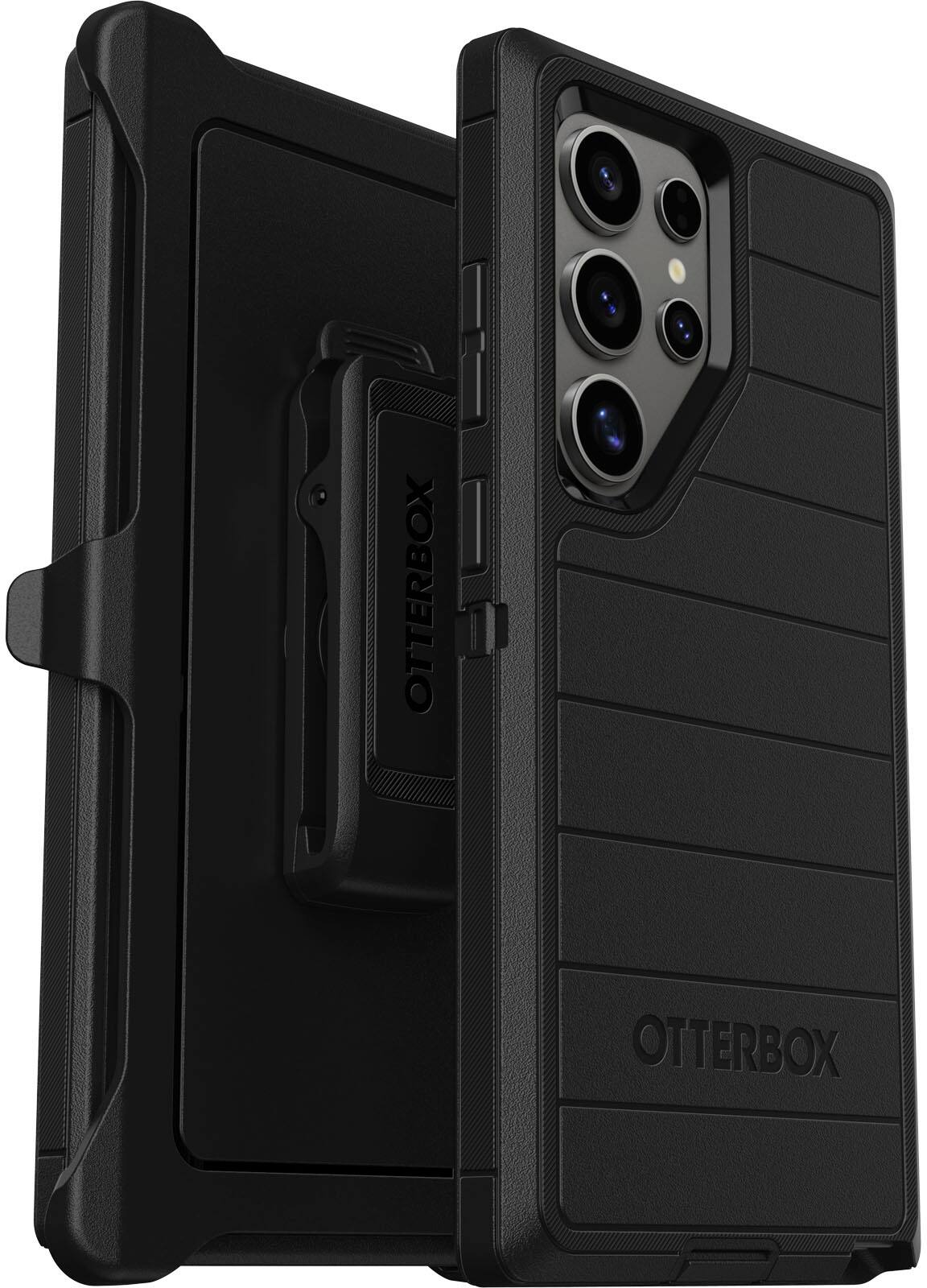 Alt View 2. OtterBox - Defender Series Pro Hard Shell for Samsung Galaxy S24 Ultra - Black.