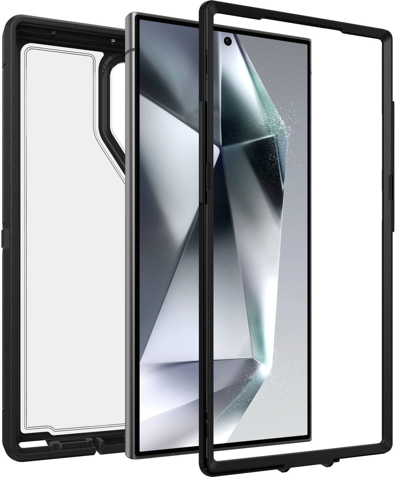 Angle. OtterBox - Defender Series Pro XT Hard Shell for Samsung Galaxy S24 Ultra - Dark Side.