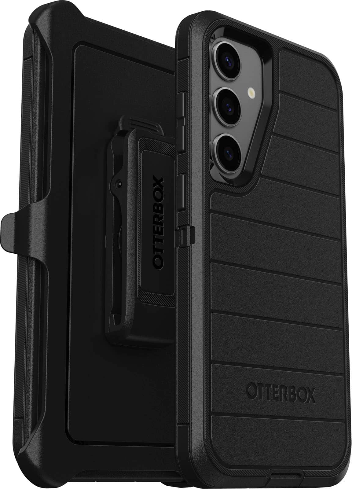 Alt View 2. OtterBox - Defender Series Pro Hard Shell for Samsung Galaxy S24+ - Black.