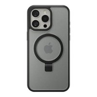 Insignia™ - Hard-Shell Case with MagSafe Kickstand for iPhone 15 Pro Max - Black - Front_Zoom