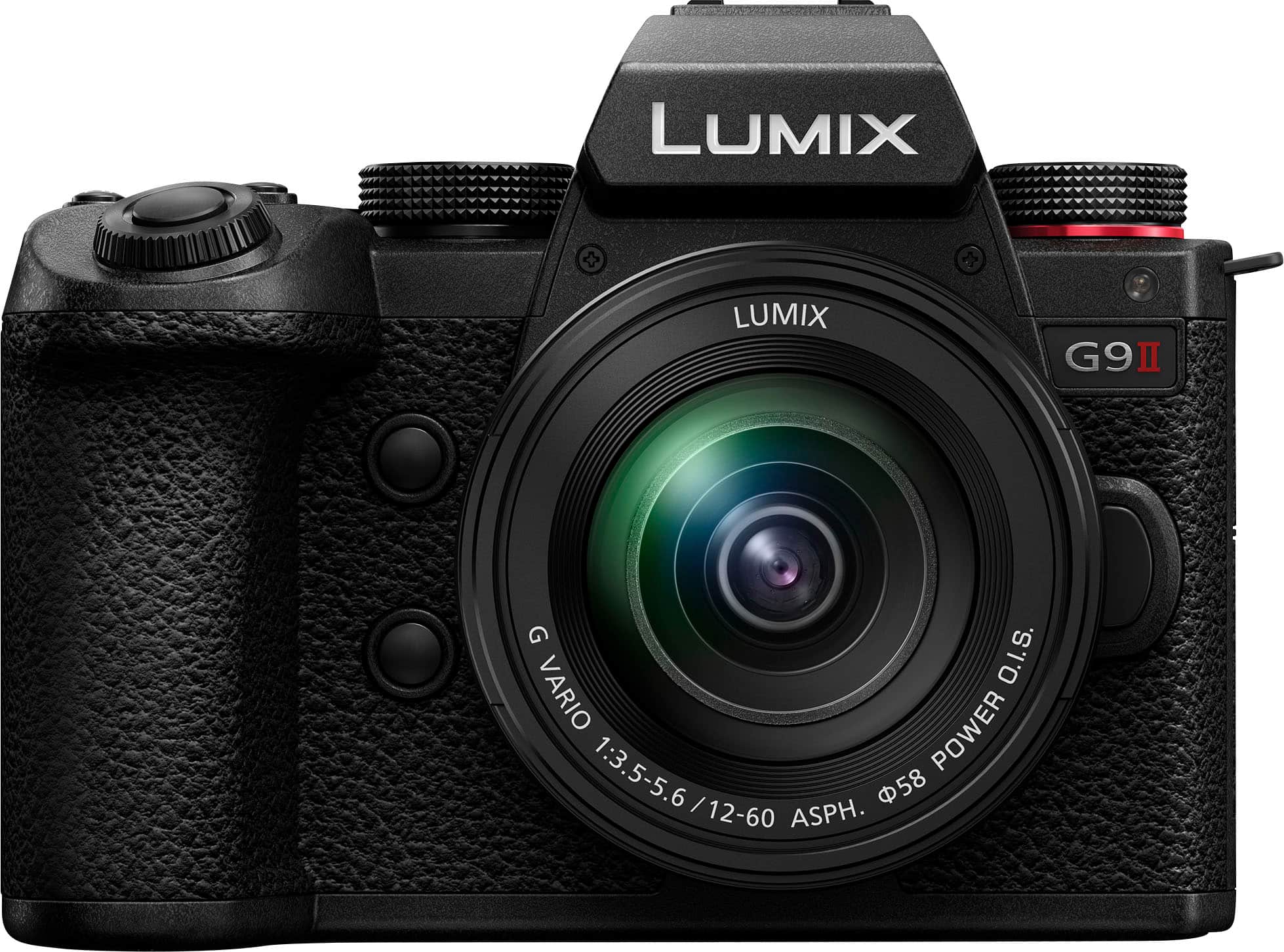 Panasonic - LUMIX G9II Mirrorless Camera with LUMIX ASPH 12-60mm F3.5-5.6 Lens - Black - Front_Zoom