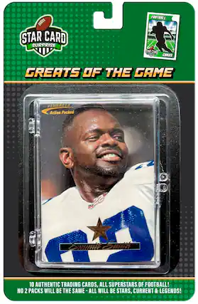 Front. Evolution Sports Marketing - Greats of the Game NFL Football Star Card Blister Pack Version 1.