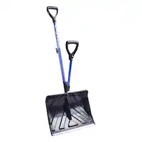 Snow Joe - SJ-SHLV01 Shovelution Strain-Reducing Snow Shovel - Blue - Front_Zoom