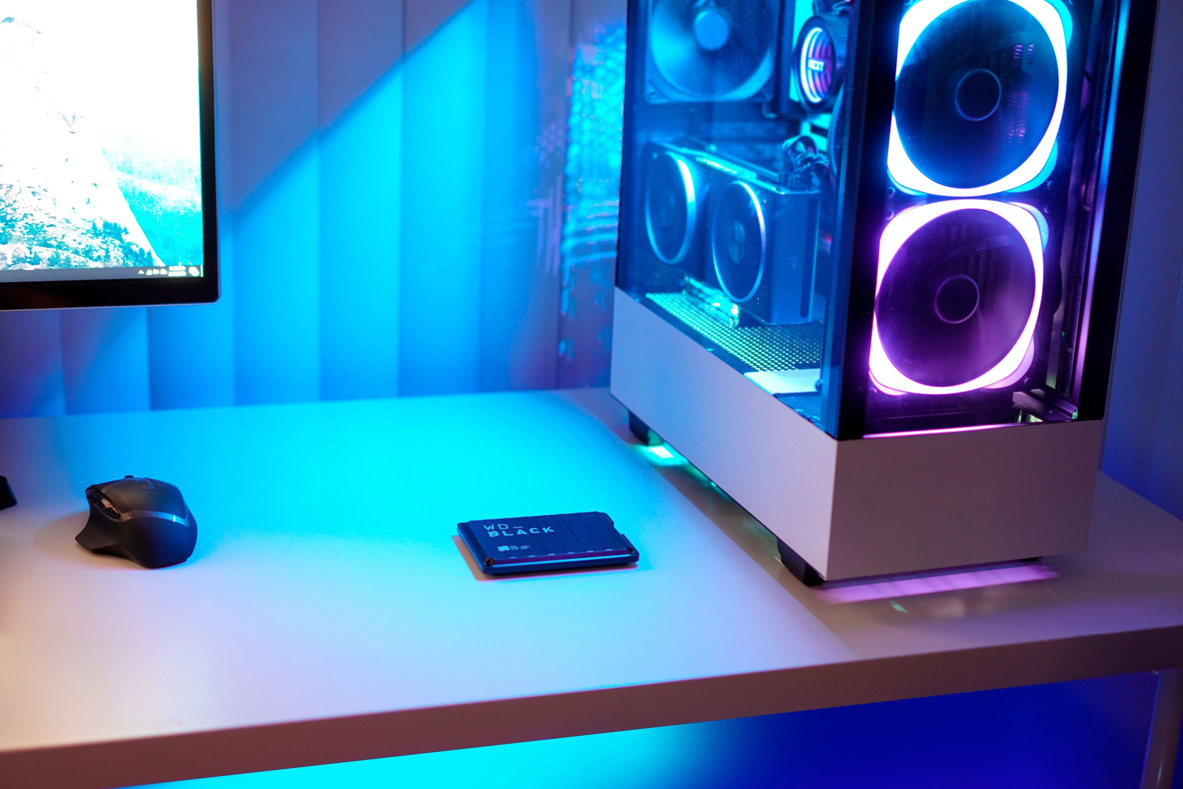 Alt View 11. WD - BLACK P10 2TB External USB 3.2 Gen 1 Portable Hard Drive - Black.