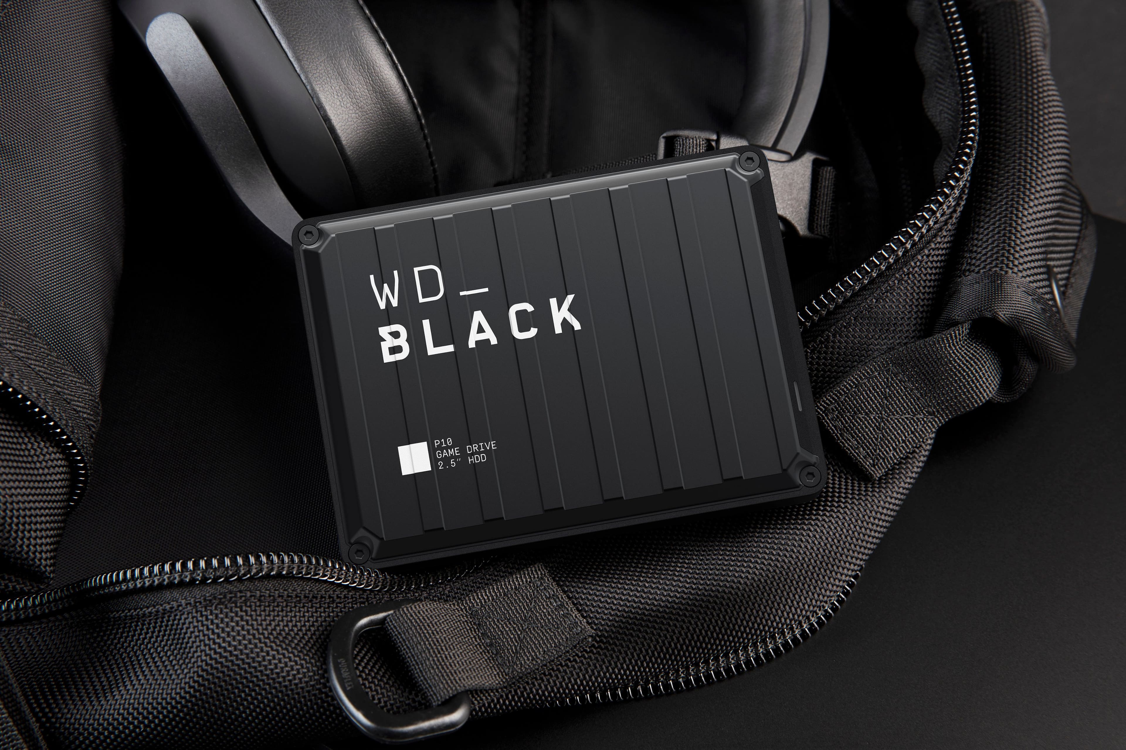 Alt View 14. WD - BLACK P10 2TB External USB 3.2 Gen 1 Portable Hard Drive - Black.