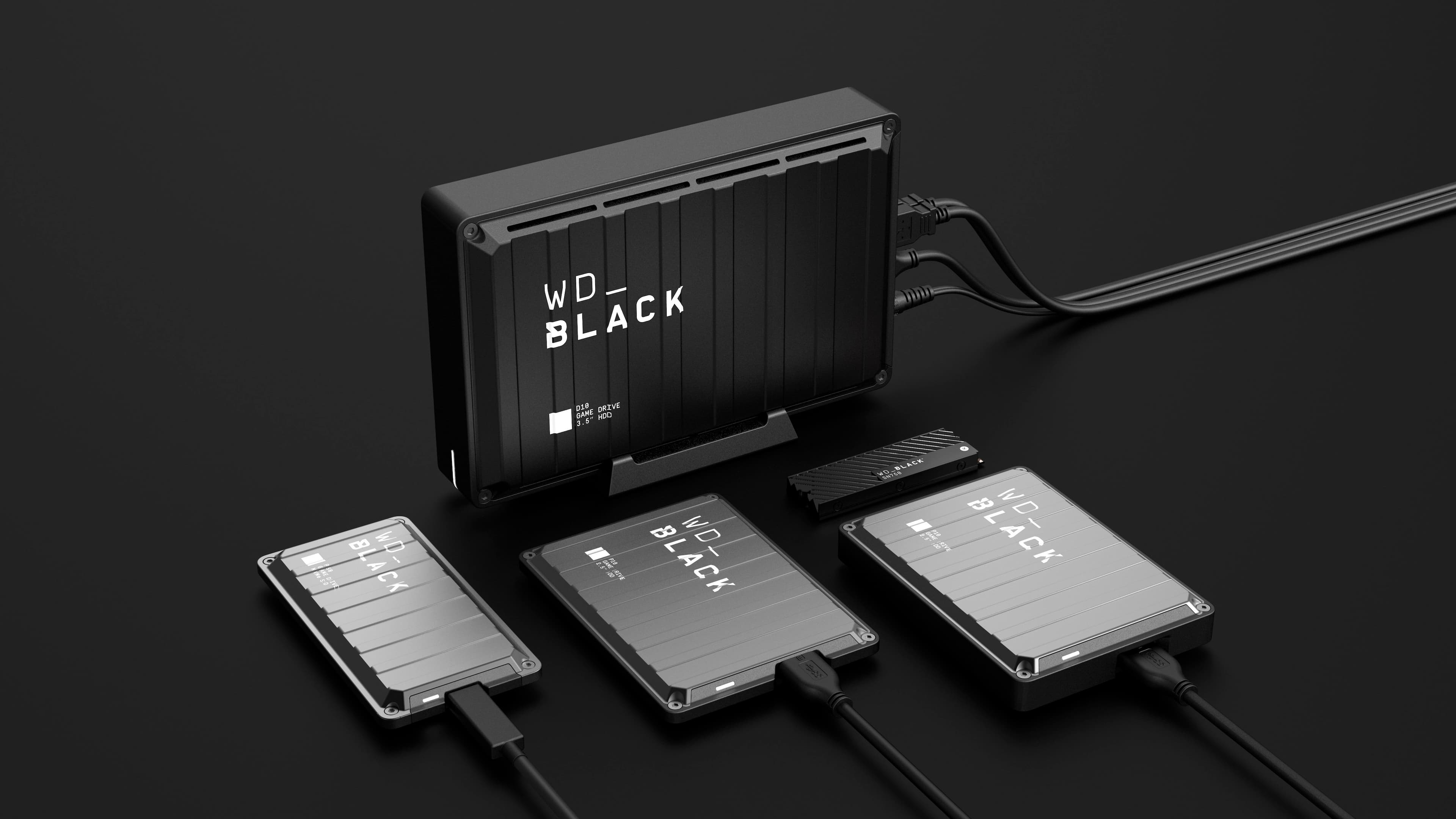 Alt View 15. WD - BLACK P10 2TB External USB 3.2 Gen 1 Portable Hard Drive - Black.