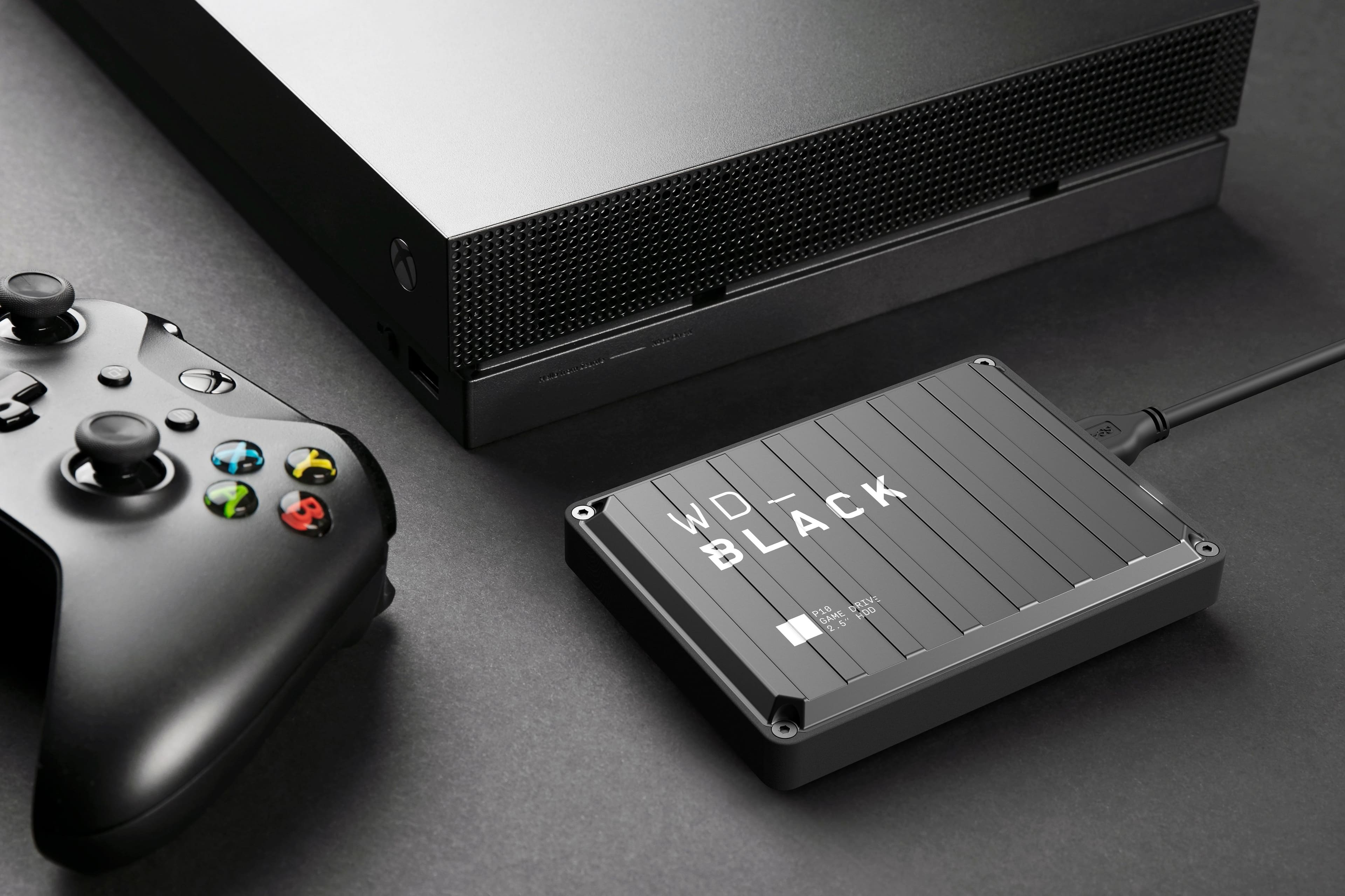 Alt View 16. WD - BLACK P10 2TB External USB 3.2 Gen 1 Portable Hard Drive - Black.