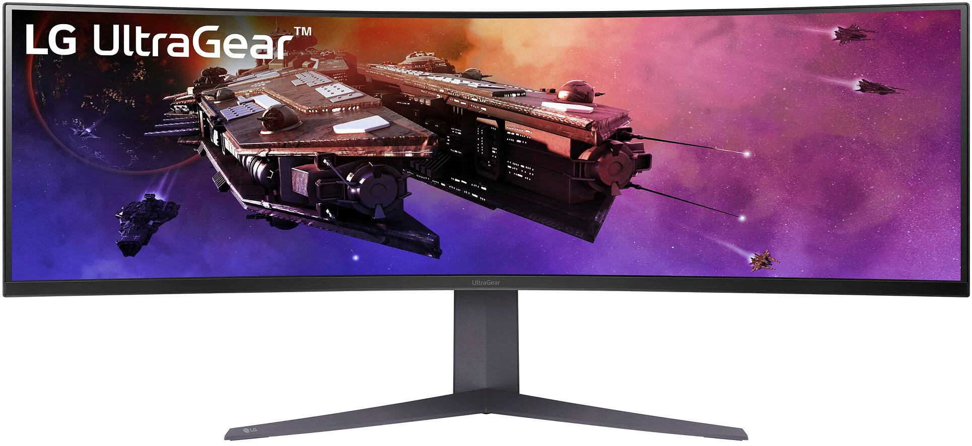 Alt View 15. LG - UltraGear 45” Curved QHD 200Hz 1-ms FreeSync Premium Gaming Monitor with HDR (Display Port, HDMI, USB Type-C) - Black.