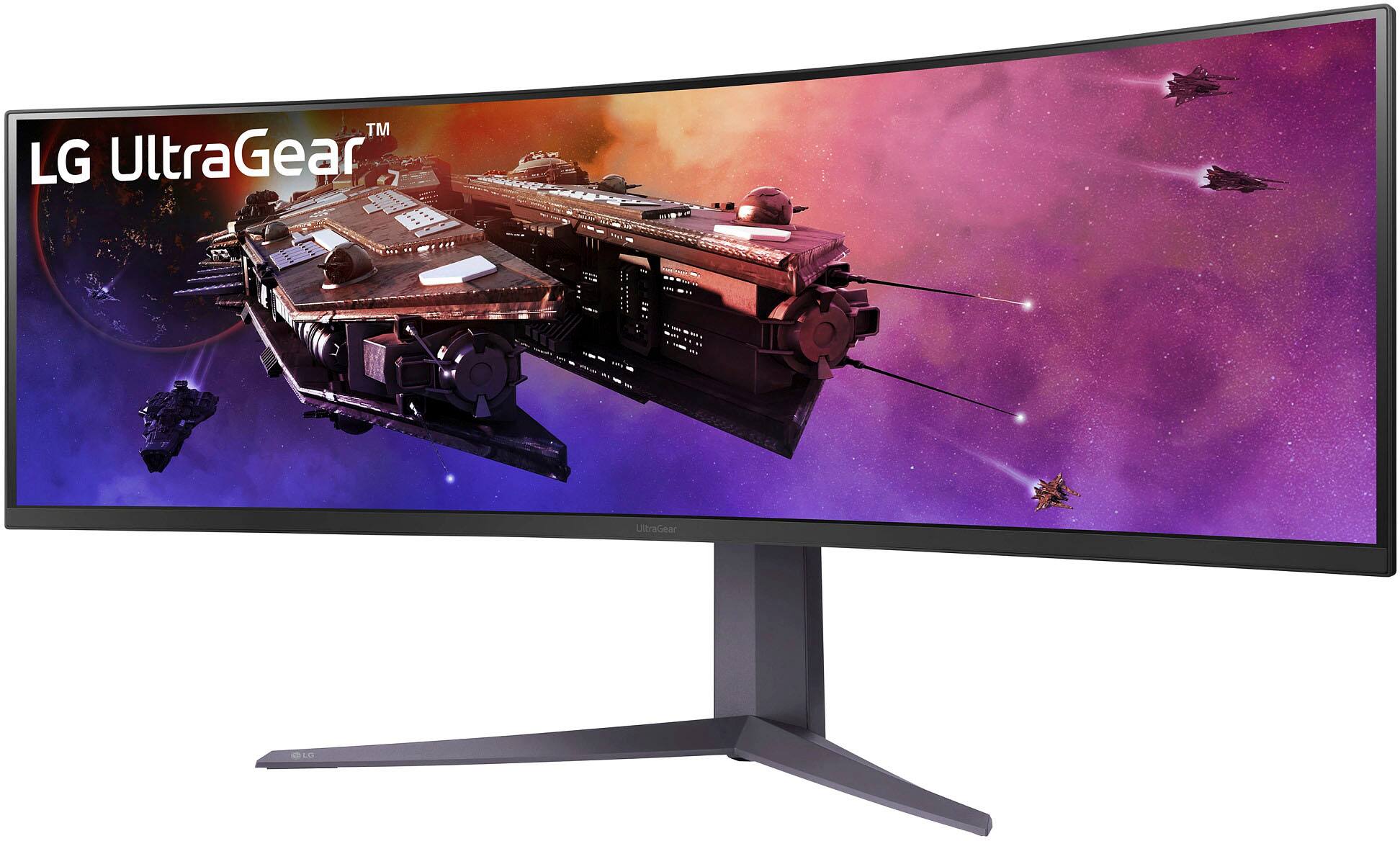 Alt View 16. LG - UltraGear 45” Curved QHD 200Hz 1-ms FreeSync Premium Gaming Monitor with HDR (Display Port, HDMI, USB Type-C) - Black.