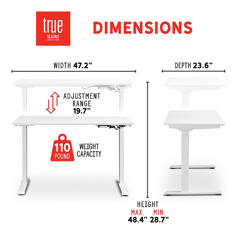 Customer Reviews True Seating Ergo Electric Height Adjustable Standing