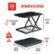 Angle Zoom. True Seating - Ergonomic 5-Level Height Adjustable Sit-to-Stand Laptop or Monitor Riser - Black.