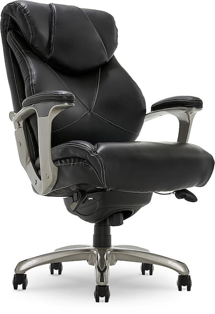 La Z Boy Cantania Bonded Leather Executive Office Chair Black
