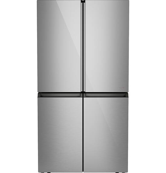 Front Zoom. Café - 28.3 Cu. Ft. 4-Door French Door Smart Refrigerator with Dual-Dispense AutoFill Pitcher - Platinum Glass.