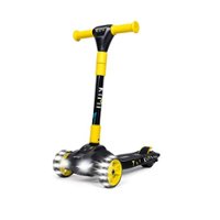 KIMI - ICON Kid's Electric Folding Scooter w/ 10 miles Max Range & 5 Mph Max Speed - Yellow - Angle_Zoom