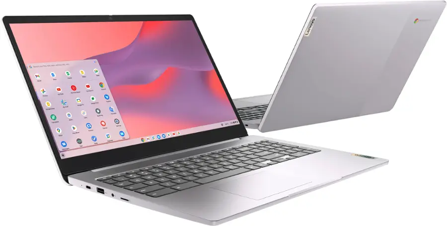 Alt View 10. Lenovo - IdeaPad 3i Chromebook Laptop - 15" FHD Touch Screen - Pentium Silver N6000 - 8GB Memory - 128GB SSD - Arctic Grey.