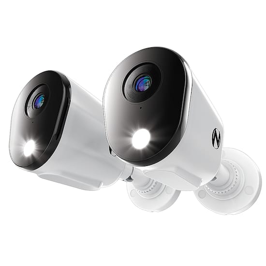 Night Owl - Indoor Wi-Fi IP Plug in 3MP Deterrence Camera with Pan, Tilt and 2-Way Audio - White