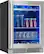 Alt View 15. Zephyr - Presrv Pro 24 in. 7-Bottle and 105-Can Single Zone Beverage Cooler - Stainless Steel + Glass.