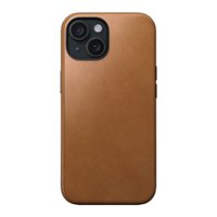 Nomad Modern Leather Case with Magsafe for Apple iPhone 15 - Tan - Front_Zoom