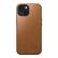 Front. Nomad - Nomad Modern Leather Case with Magsafe for Apple iPhone 15 - Tan.