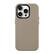 Alt View 2. CASETiFY - Leather Case with MagSafe for Apple iPhone 15 Pro - Greige.