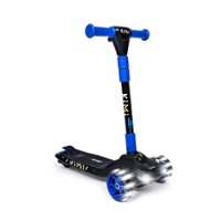 KIMI - ICON Kid's Electric Folding Scooter w/ 10 miles Max Range & 5 Mph Max Speed - Blue - Front_Zoom