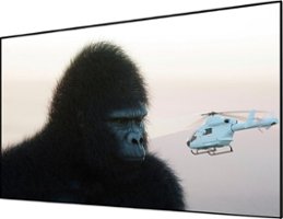AWOL Vision - 150" Fixed Frame Projector Screen, 4K/8K UHD Active 3D Compatible with Standard, Short Throw and UST Projectors - Matte White - Front_Zoom