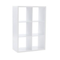 Linon Home Décor - Chabis 6-Cubby Storage Cabinet - White - Front_Zoom