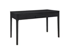 Linon Home Décor - Messing One-Drawer Desk - Black - Front_Zoom
