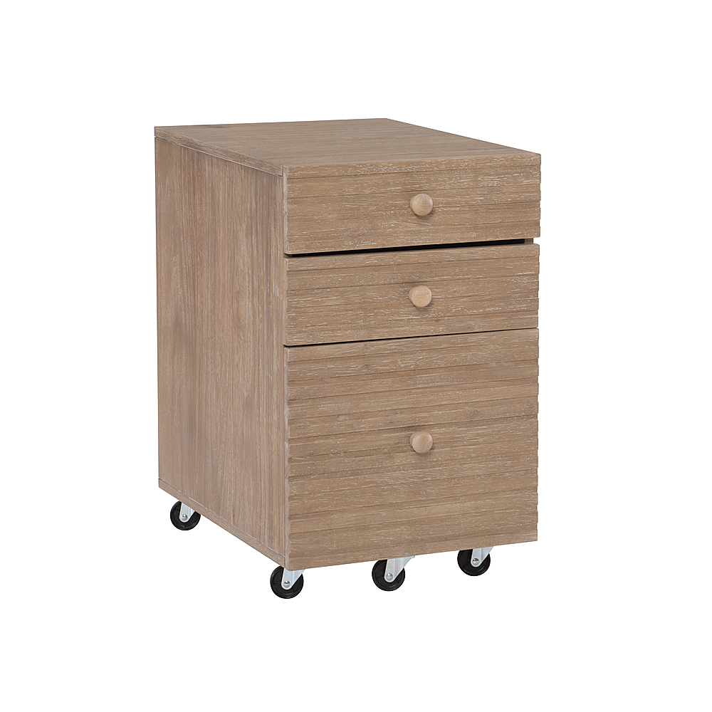 Linon Home Décor – Monte Eight-Drawer Rolling Storage Cart – Whitewash Sansujyuku sansujyuku.com