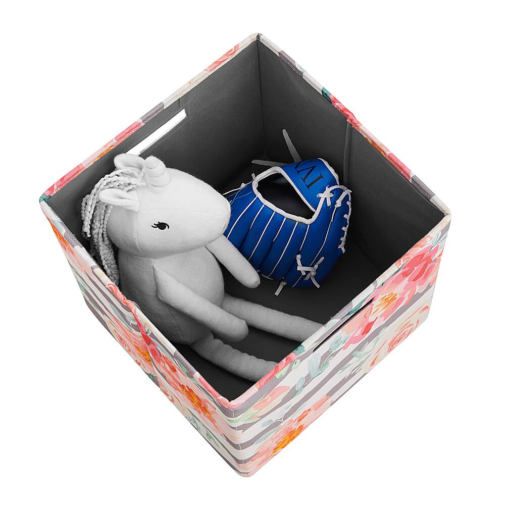 Best Buy Linon Home Décor Chabis Foldable Fabric Storage Bins Set of