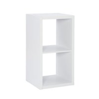 Linon Home Décor - Chabis 2-Cubby Storage Cabinet - White - Front_Zoom