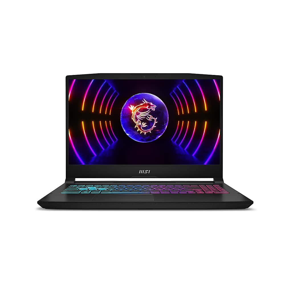Front. MSI - Katana 15 15.6" 144Hz Gaming Laptop FHD - Intel i7-13620H with 16GB RAM - RTX 4050 with 6GB GDDR6 - 1TB NVMe SSD - Black.