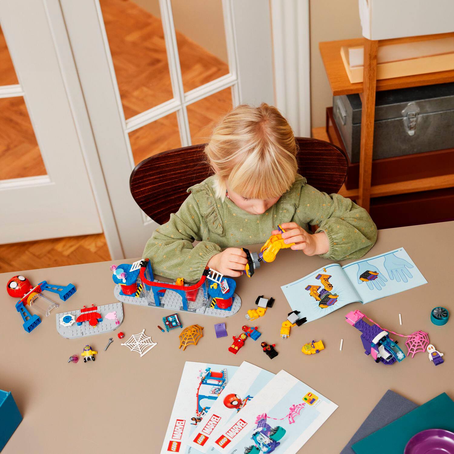 Alt View 11. LEGO - Marvel Team Spidey Web Spinner Headquarters Spider-Man Toy 10794.