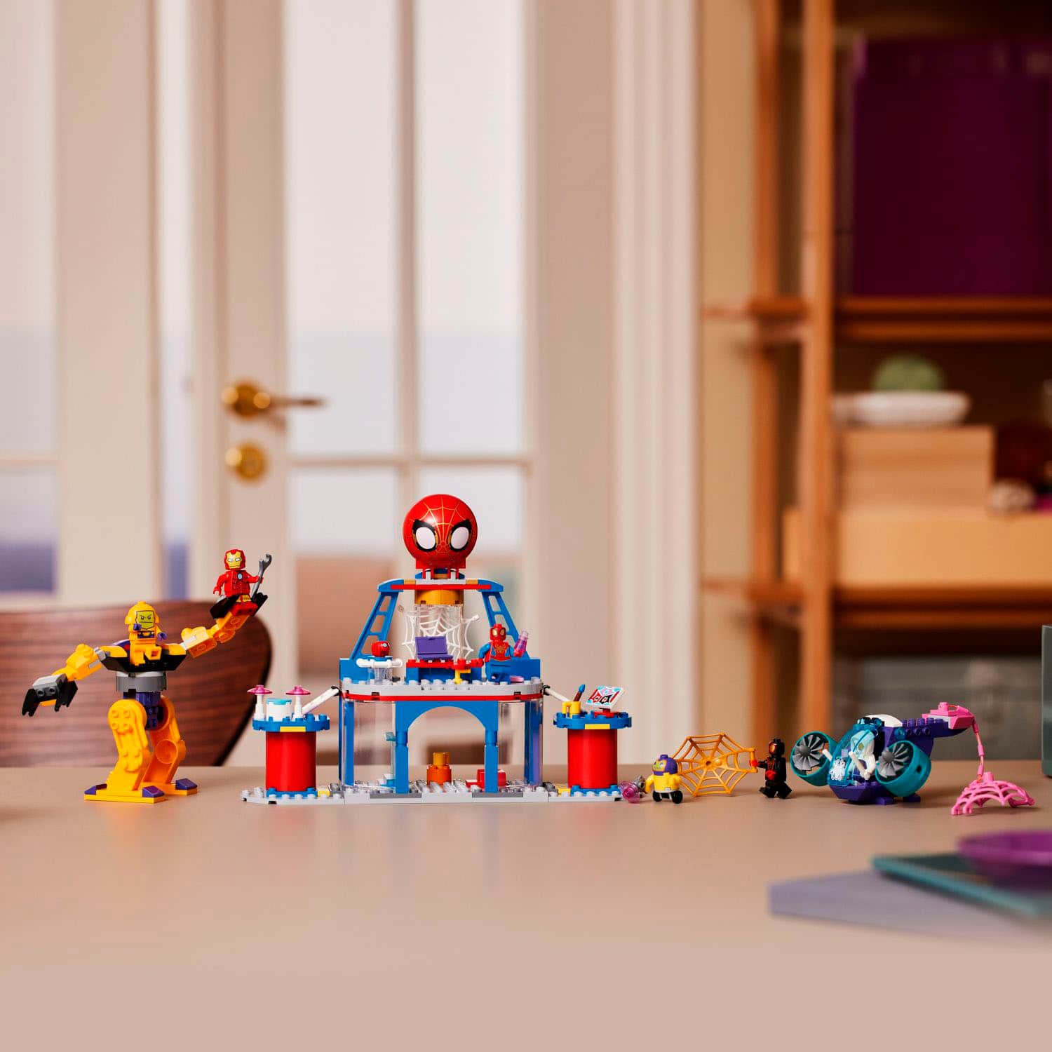 Alt View 12. LEGO - Marvel Team Spidey Web Spinner Headquarters Spider-Man Toy 10794.