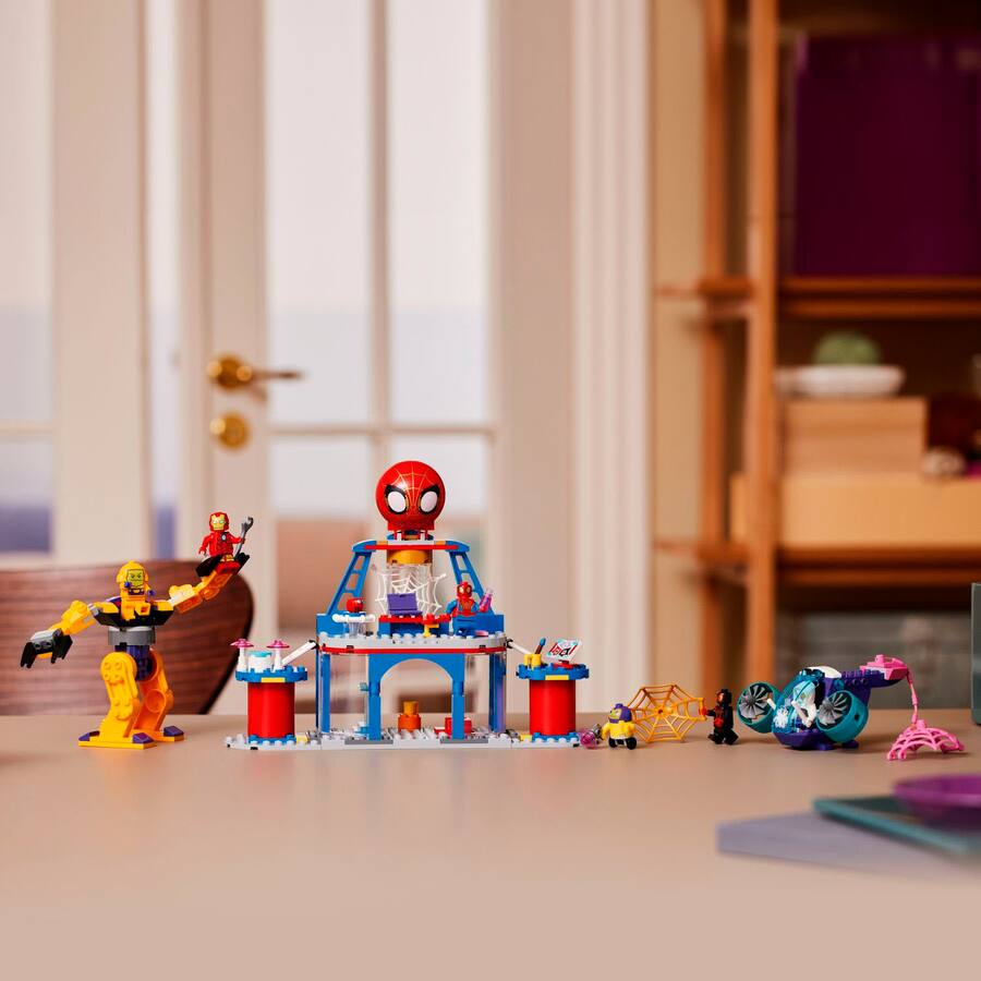 LEGO Marvel Team Spidey Web Spinner Headquarters Spider Man Toy 10794 ...