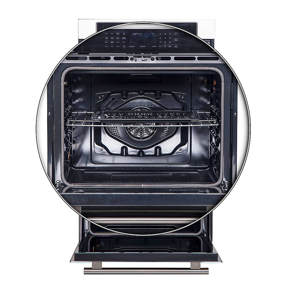Alt View 13. Forno Appliances - 30" Built-In Electric Double Wall Oven with Convection - Silver.