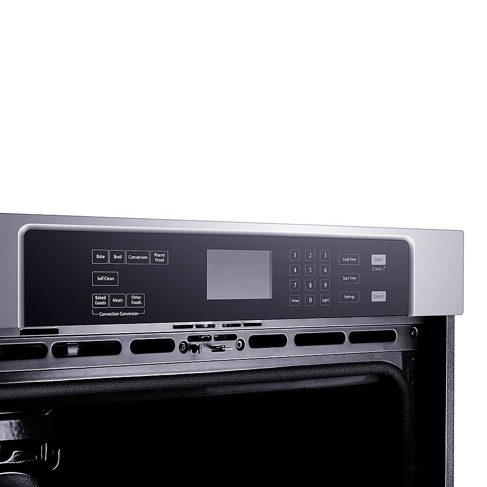 Alt View 17. Forno Appliances - 30" Built-In Single Electric Convection Wall Oven - Silver.