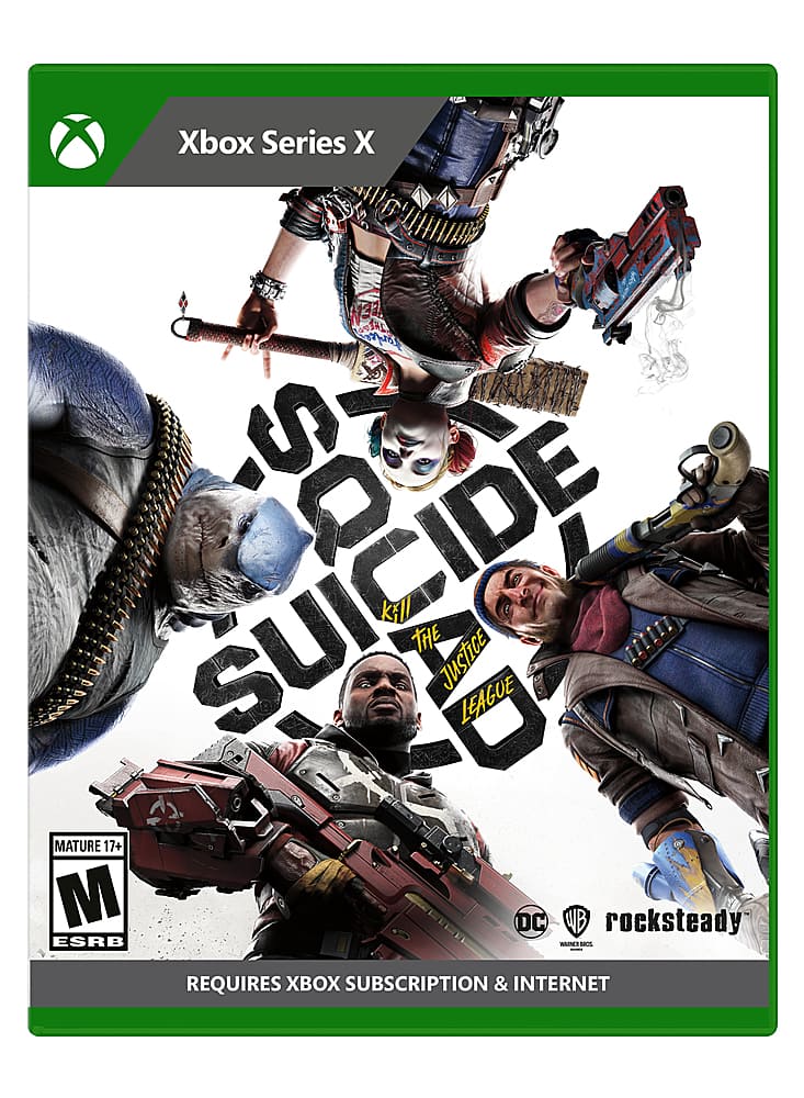 Xbox Series X Suicide Squad: Kill the Justice League Mature 17+ DC WB rocksteady ESRB W s% REQUIRES XBX SUBSCRIPTION & INTERNET