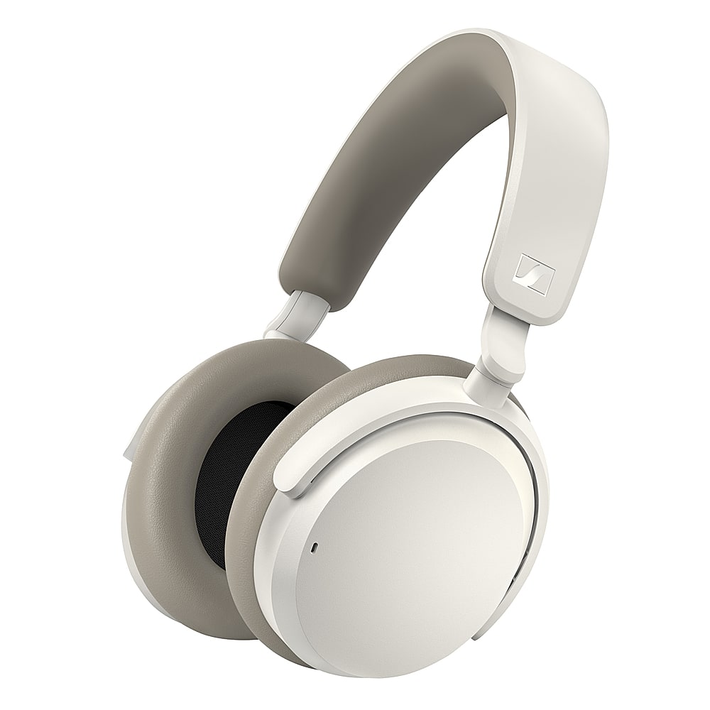 Sennheiser - ACCENTUM Wireless Bluetooth Around-the-ear Headphones – Hybrid Noise Cancelling (ANC), All-Day Comfort - White - Front_Zoom