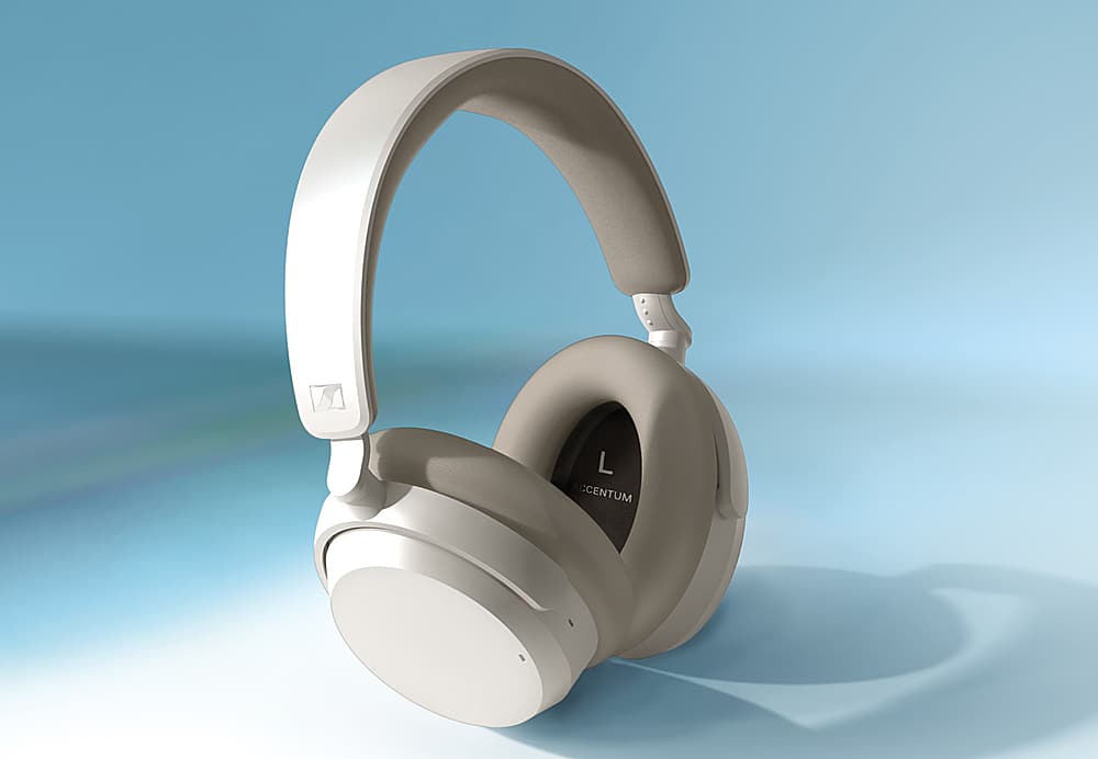 Alt View 13. Sennheiser - ACCENTUM Wireless Bluetooth Hybrid Noise Cancelling Headphones - White.