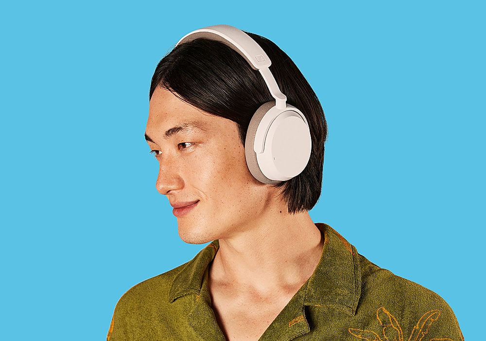 Alt View 17. Sennheiser - ACCENTUM Wireless Bluetooth Hybrid Noise Cancelling Headphones - White.