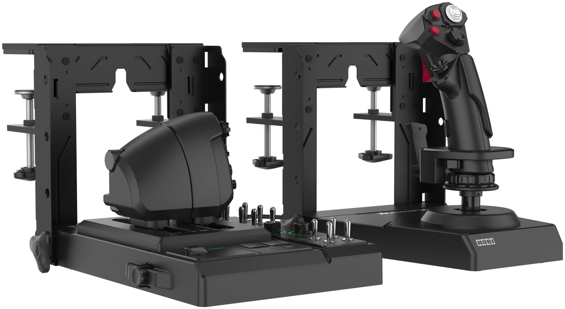 Angle. Hori - HOTAS Flight Control System & Mount for PC (Windows 11/10) - Black.