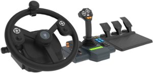 Hori - Farming Control System and Wheel for PC (Windows 11/10) - Black - Front_Zoom
