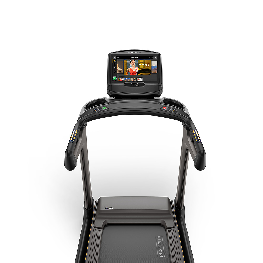 Angle View: Matrix - TF30 Treadmill with XIR console - Black