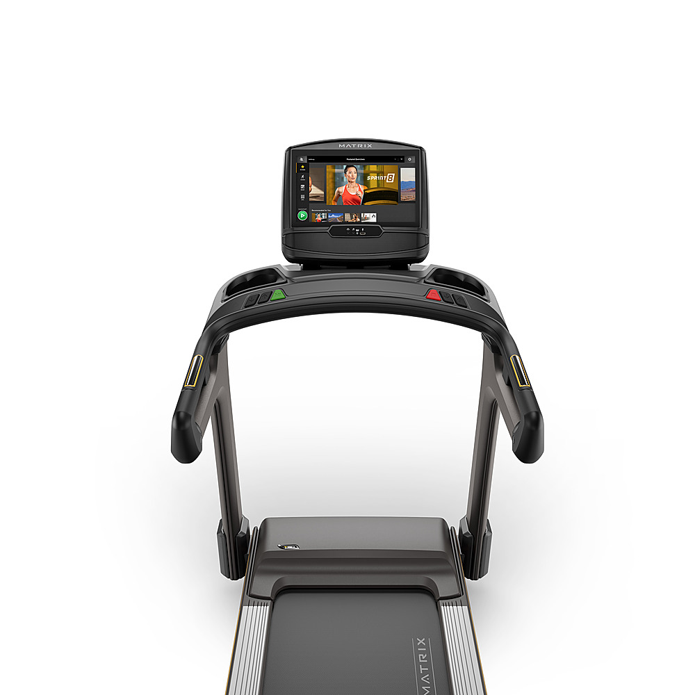Angle View: Matrix - T50 Treadmill with XIR console - Black