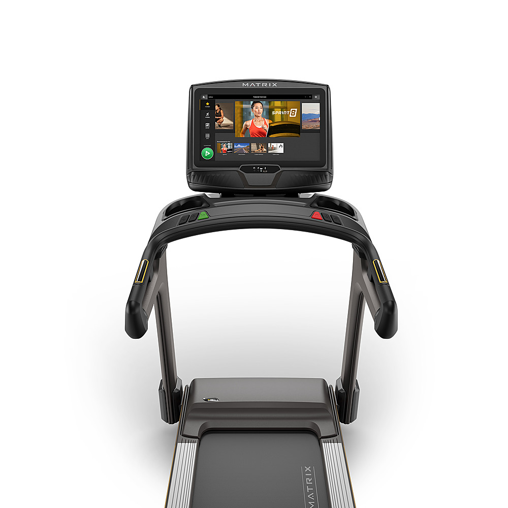 Angle View: Matrix - T50 Treadmill with XUR console - Black