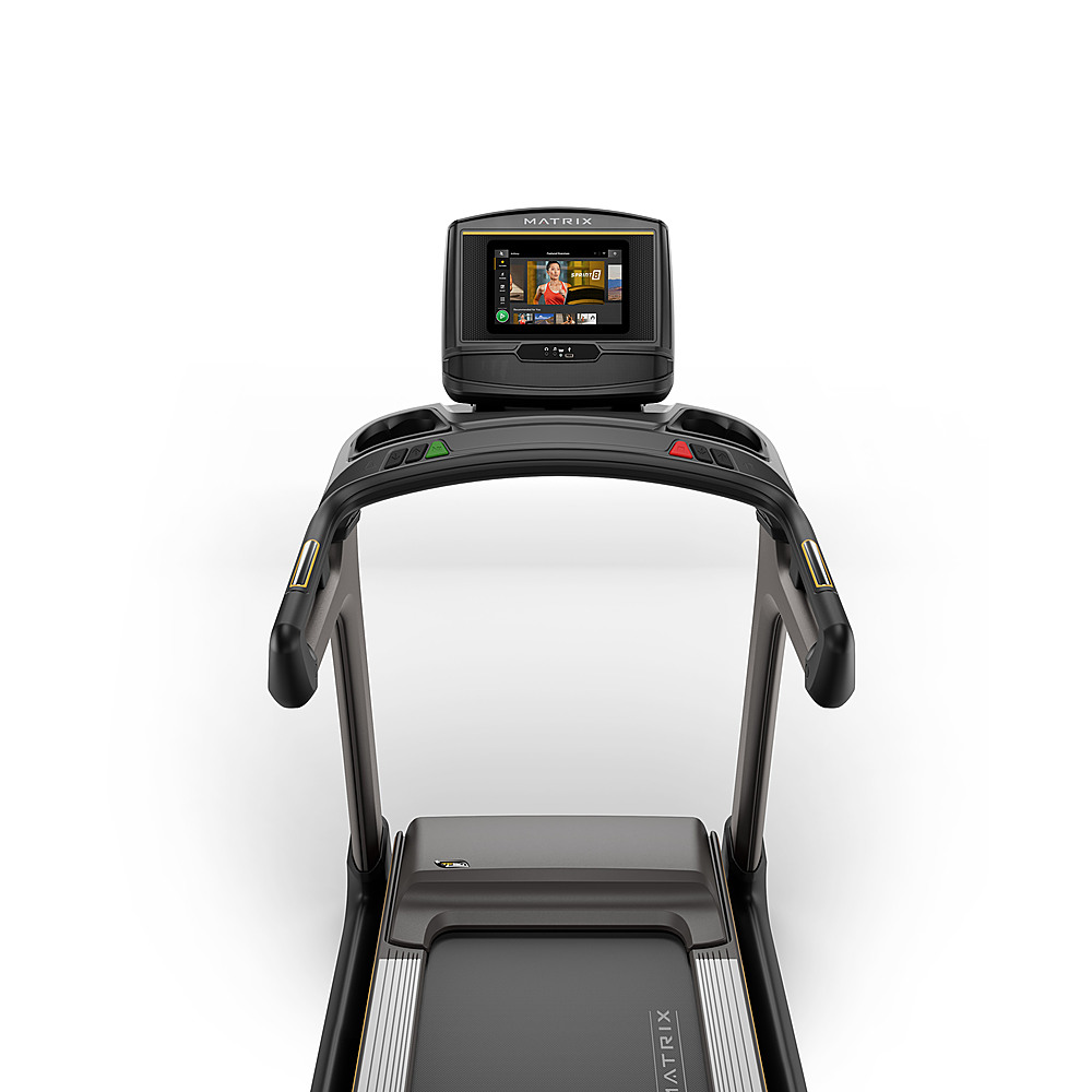 Angle View: Matrix - TF50 Treadmill with XER console - Black